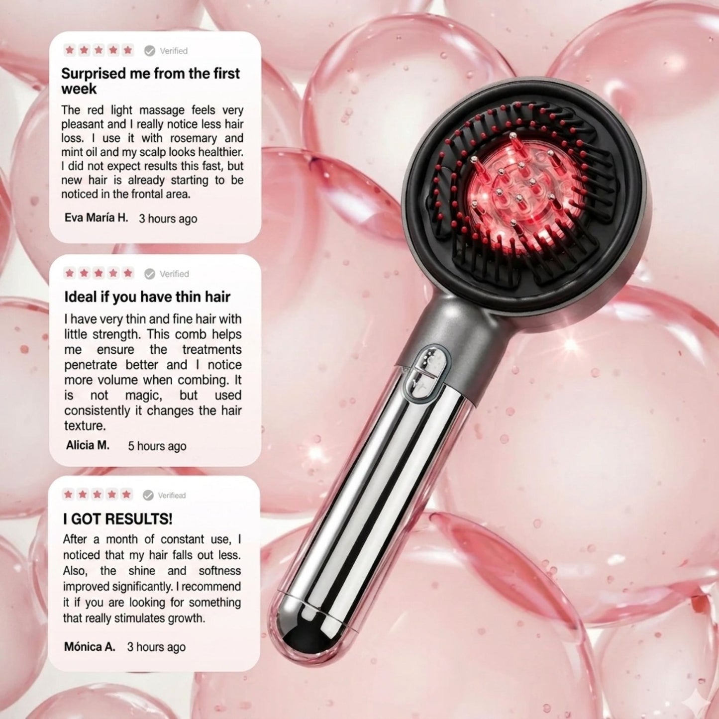 Infrared & Microcurrent Hair Growth Comb