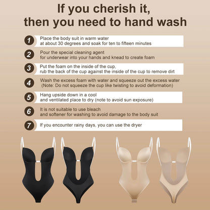 Seamless Shapewear Bodysuit – Tummy Control & Butt Lifter, Backless