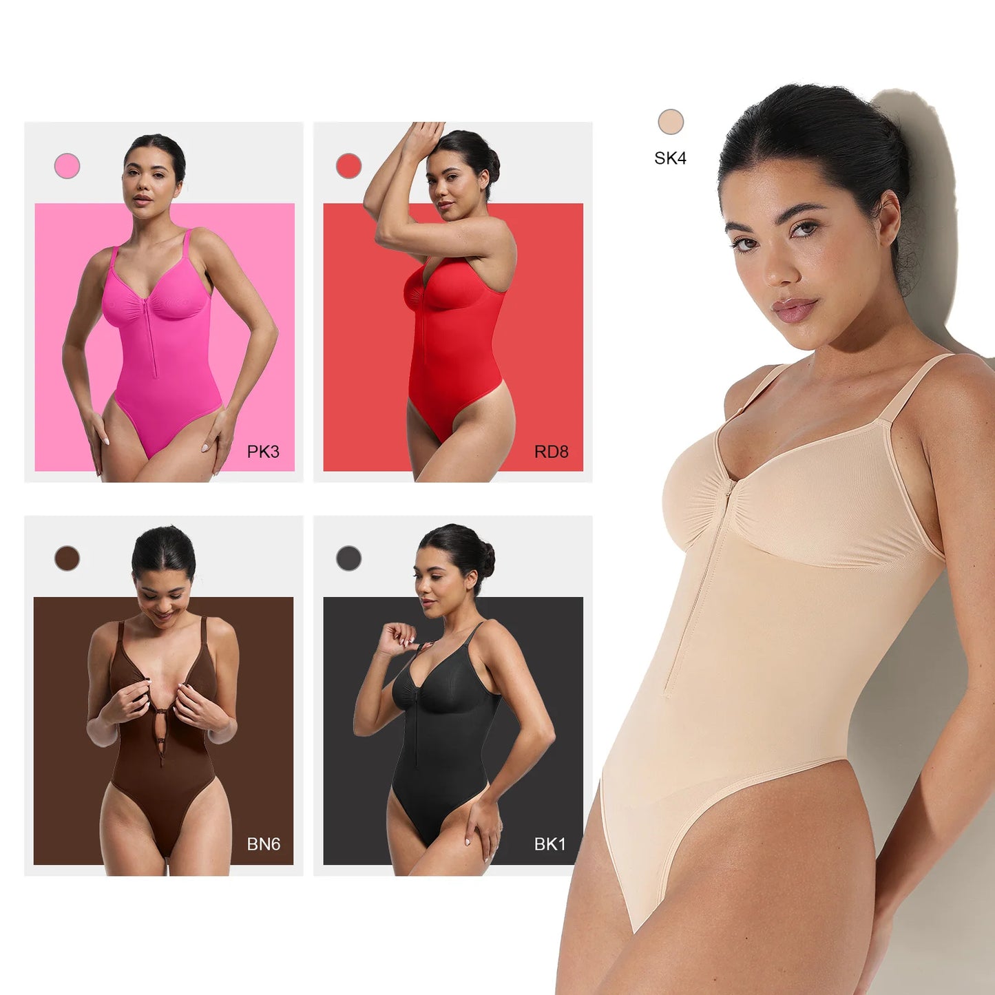 Sleeveless Shapewear Bodysuit – Plus Size Body Shaper for Women