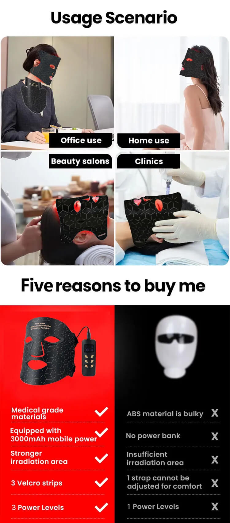 LED Face & Neck Mask – Advanced Photon Light Therapy