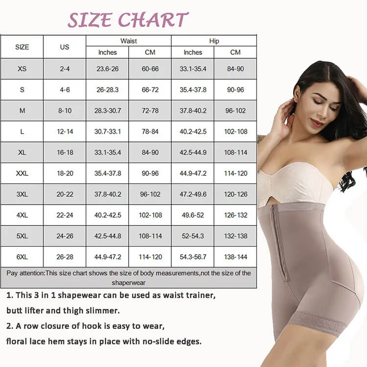 Women’s High Waist Tummy Control Butt Lifter Shapewear