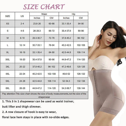 Women’s High Waist Tummy Control Butt Lifter Shapewear