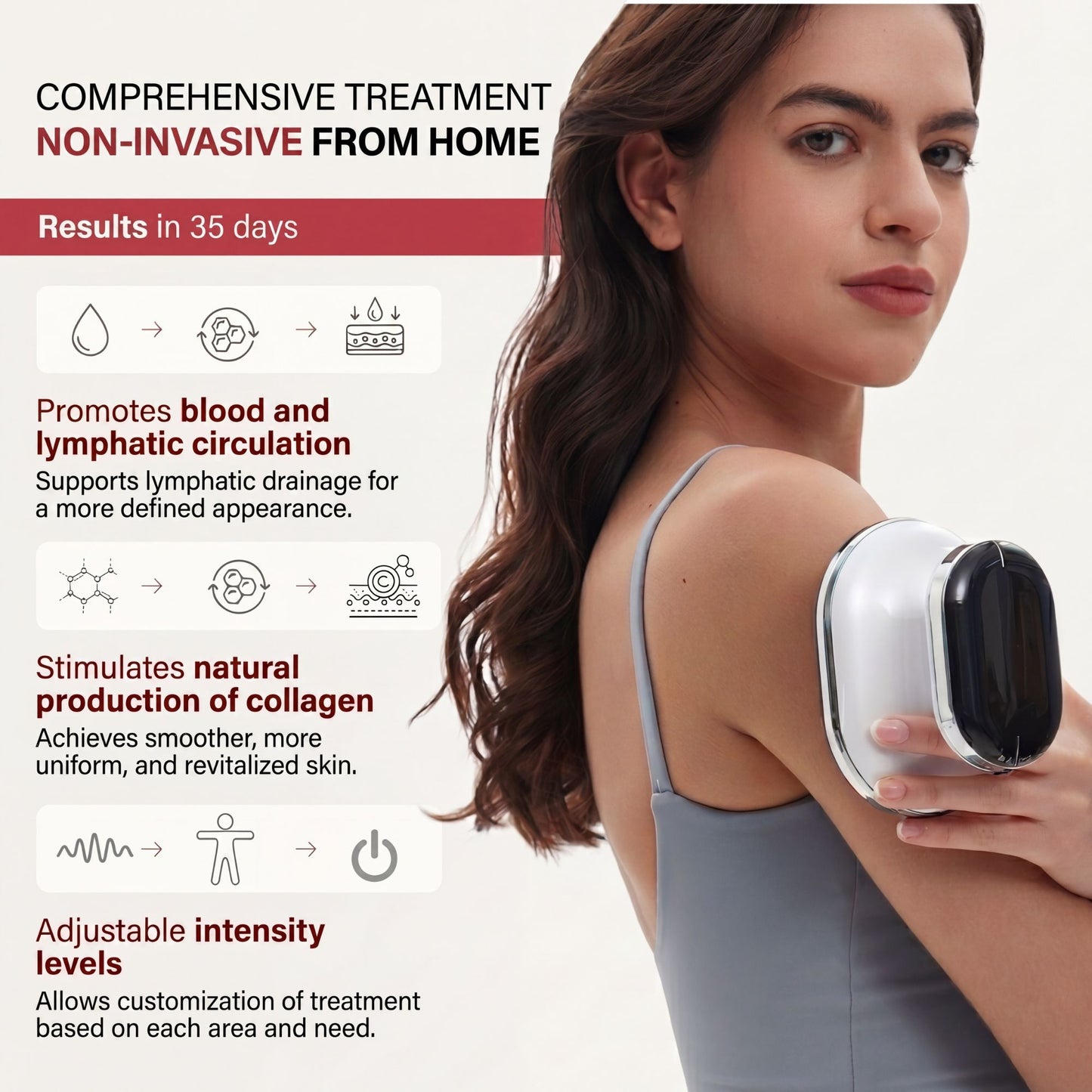 Radio Frequency Anti-Cellulite Device with X4