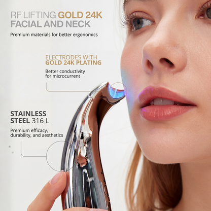24K Gold RF Lifting Facial & Neck