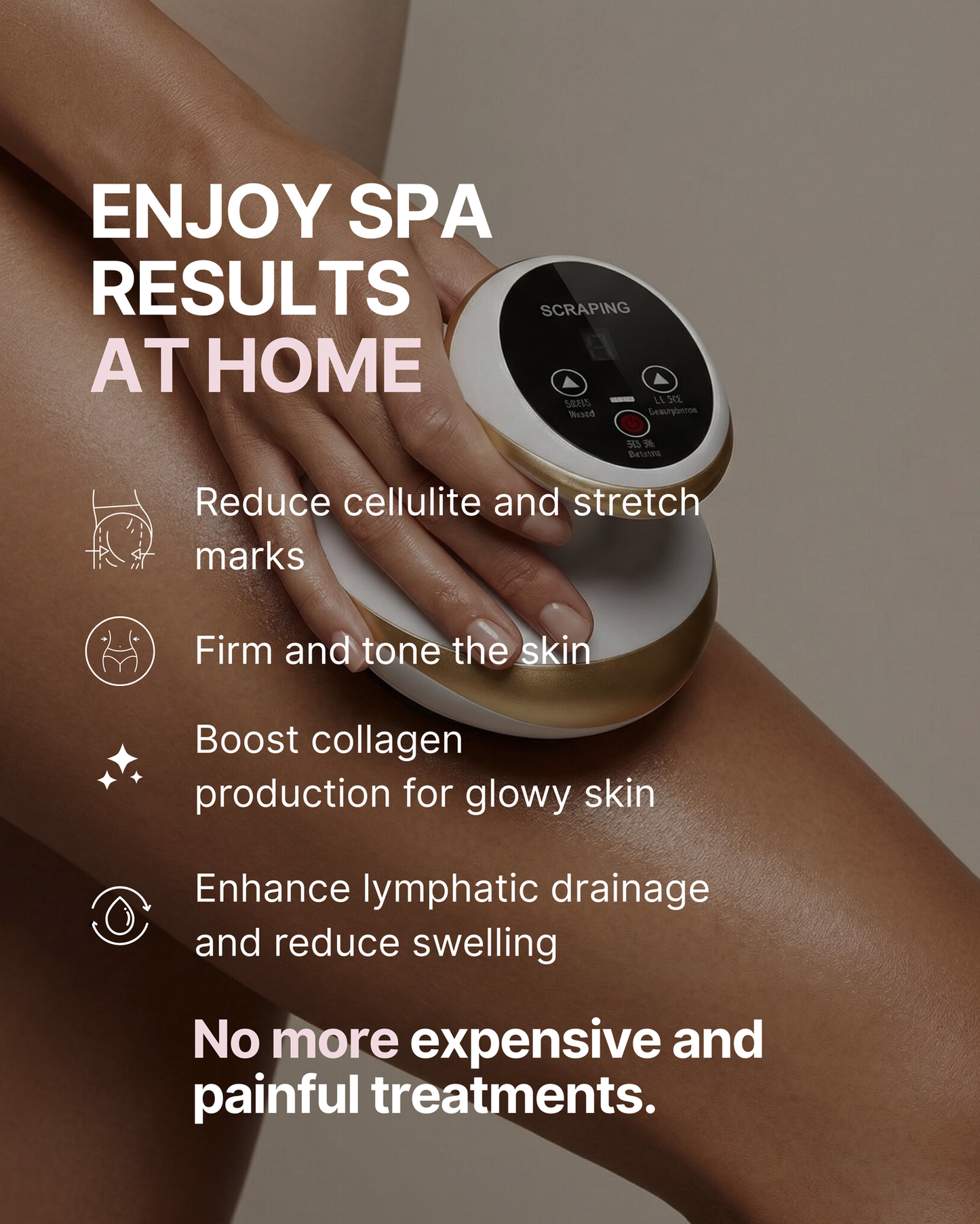 Electric Cupping Massager with Heat for Cellulite & Muscle Relief