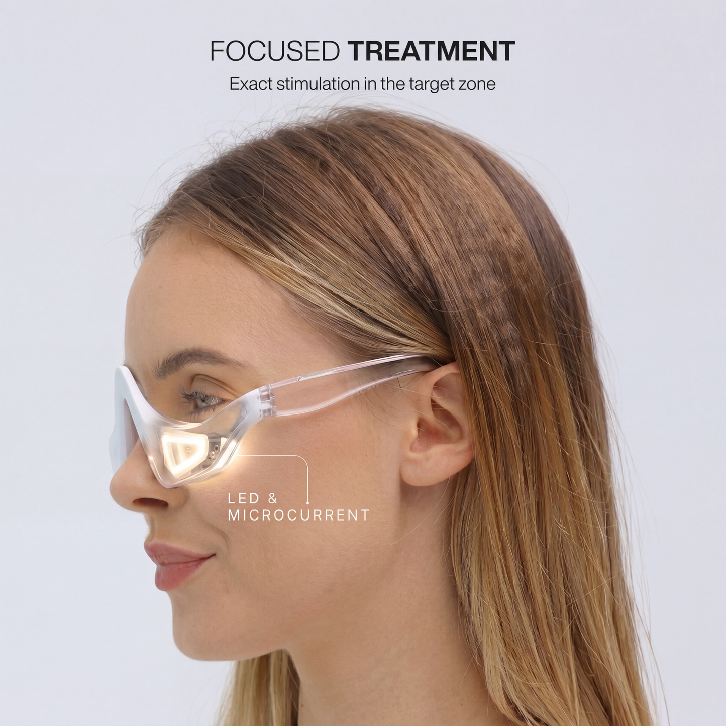 Under-Eye Bag & Dark Circle Repair Device with LED and Microcurrent