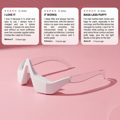 Under-Eye Bag & Dark Circle Repair Device with LED and Microcurrent