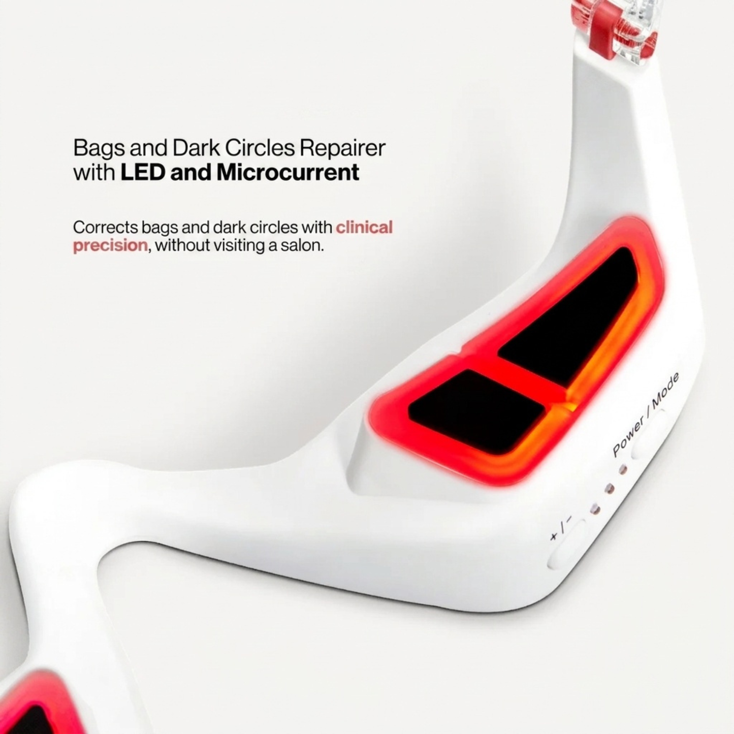 Under-Eye Bag & Dark Circle Repair Device with LED and Microcurrent