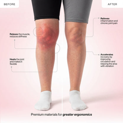 3-in-1 Wireless Knee Massager: Heat, Laser & Vibration Therapy for Joint Relief