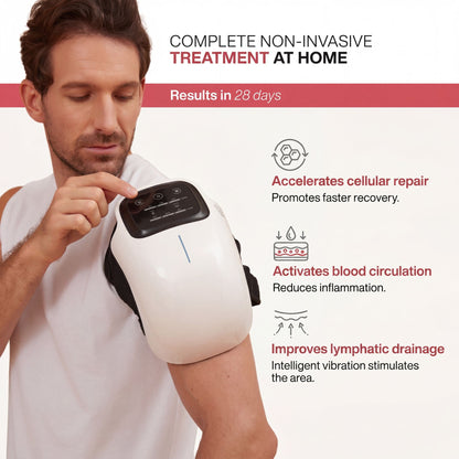 3-in-1 Wireless Knee Massager: Heat, Laser & Vibration Therapy for Joint Relief