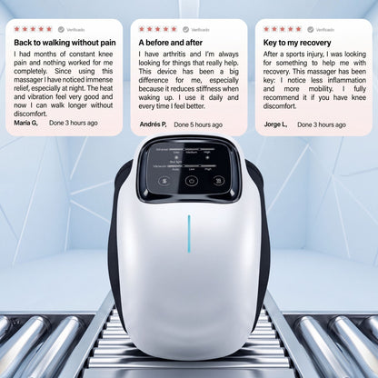 3-in-1 Wireless Knee Massager: Heat, Laser & Vibration Therapy for Joint Relief