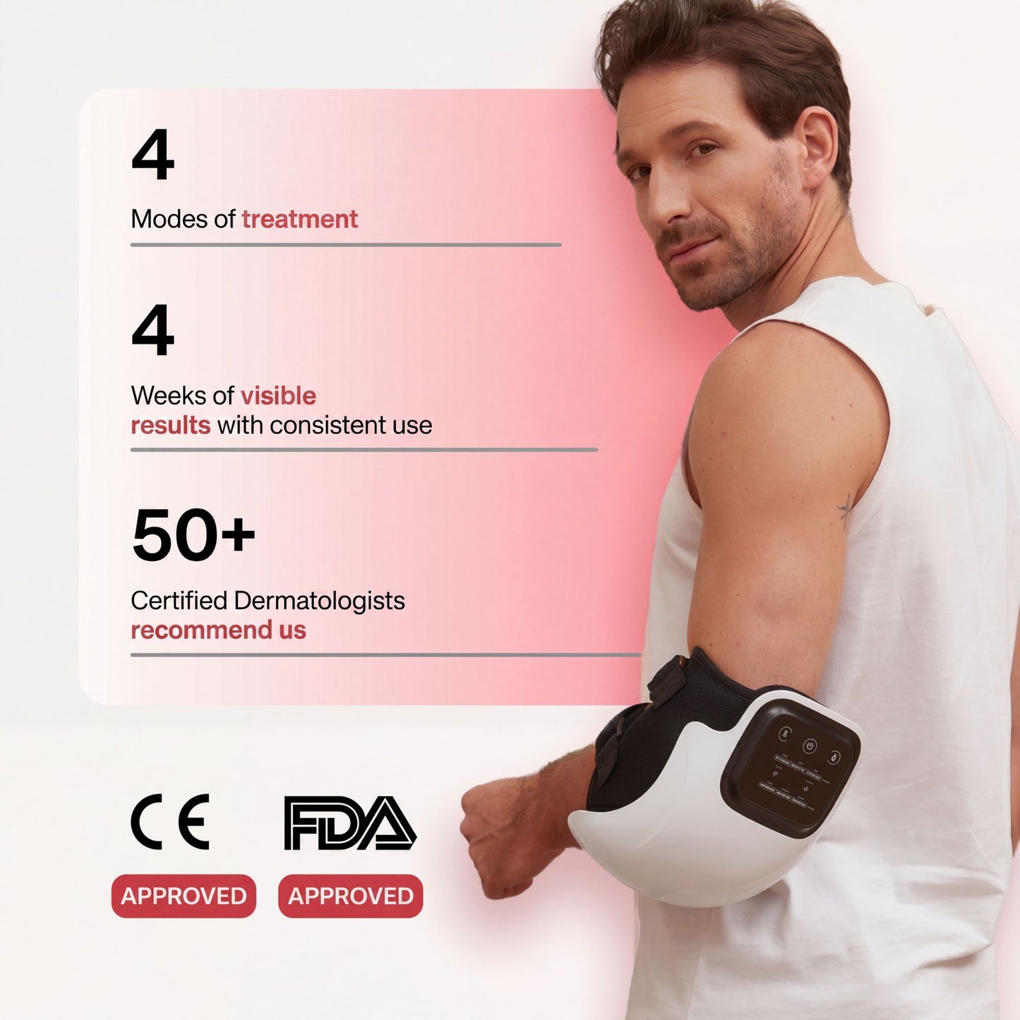3-in-1 Wireless Knee Massager: Heat, Laser & Vibration Therapy for Joint Relief