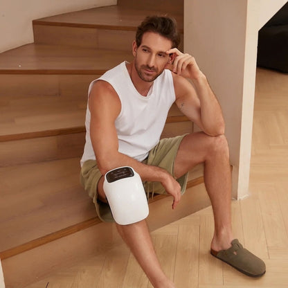 3-in-1 Wireless Knee Massager: Heat, Laser & Vibration Therapy for Joint Relief